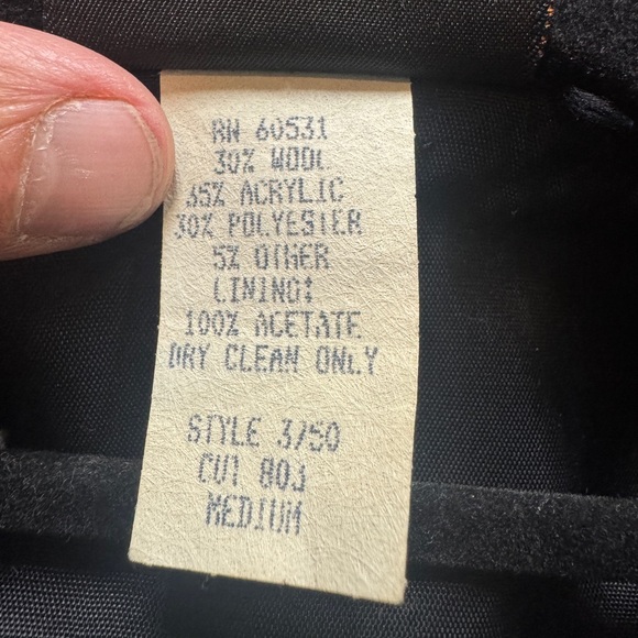 Vintage 80s Circle T Southwestern Vest M | Wool Corduroy Lapel Buffalo Buttons - Picture 10 of 10